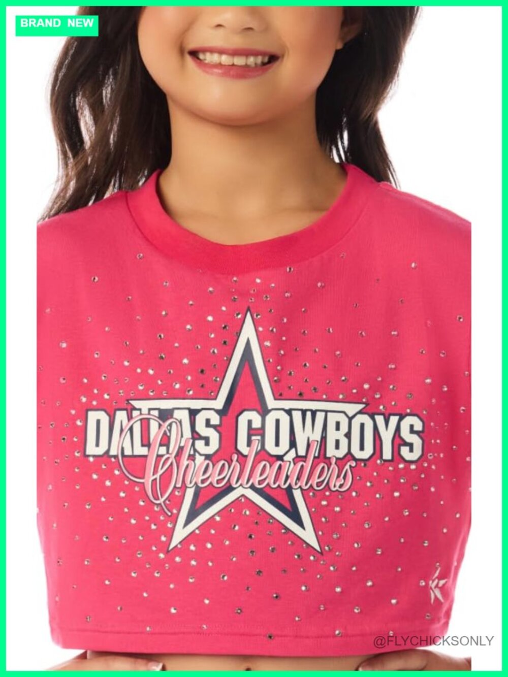 Rebel Athletic Cropped Tee Cotton Spandex Jersey Crew Neck